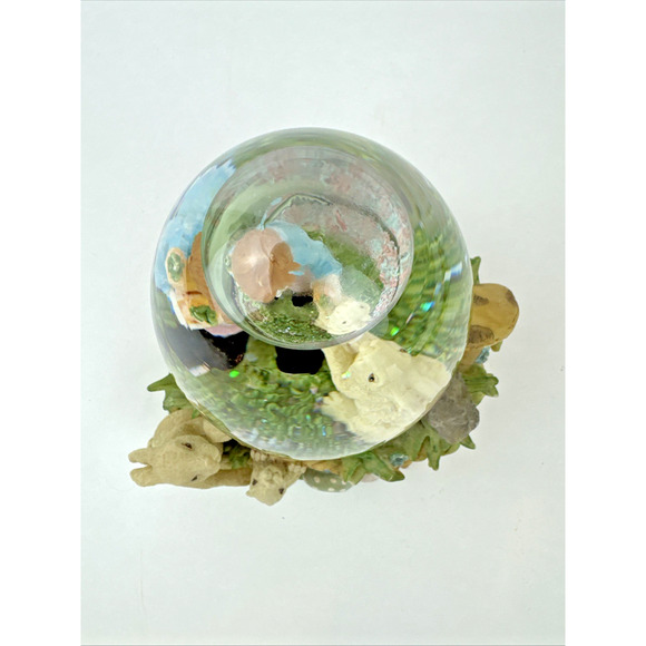 San Francisco Music Box Water globe Here Comes Peter Cottontail Easter Vintage - Picture 10 of 15